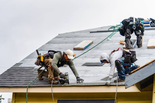 Professional Gutter Installation technician working in Andover, IA
